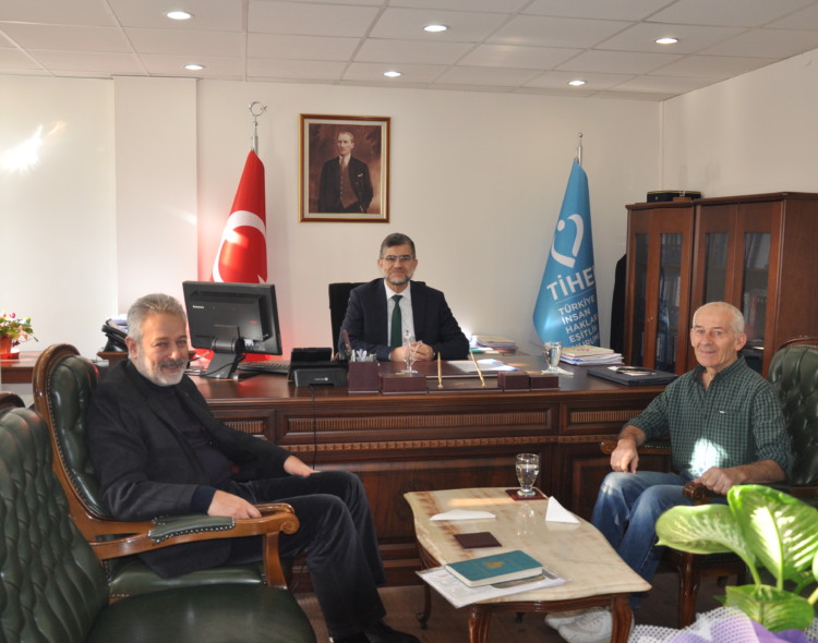 Eski Başbakanlık İnsan Hakları Başkanı Mustafa Taşkesen TİHEK Başkanı Süleyman Arslan'ı Ziyaret Etti