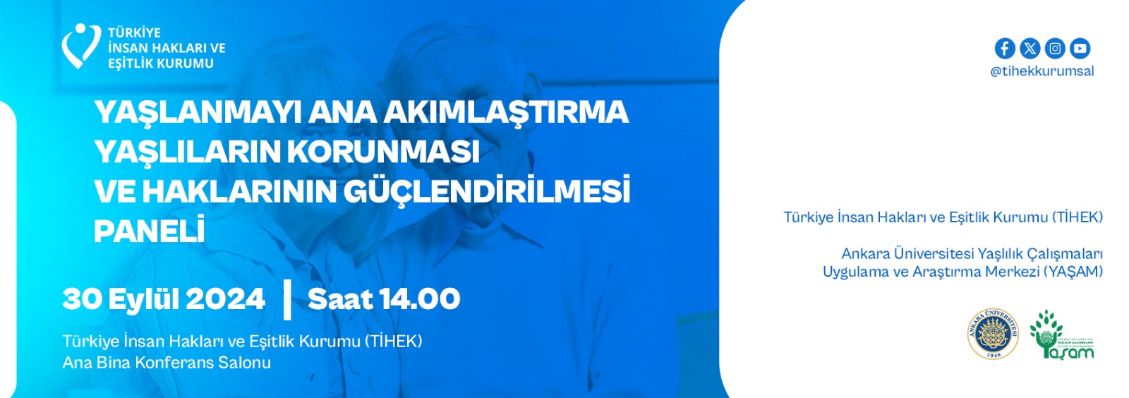 Yaşlanmayı Ana Akımlaştırma:  Yaşlıların Korunması ve Haklarının Güçlendirilmesi Paneli Düzenleniyor