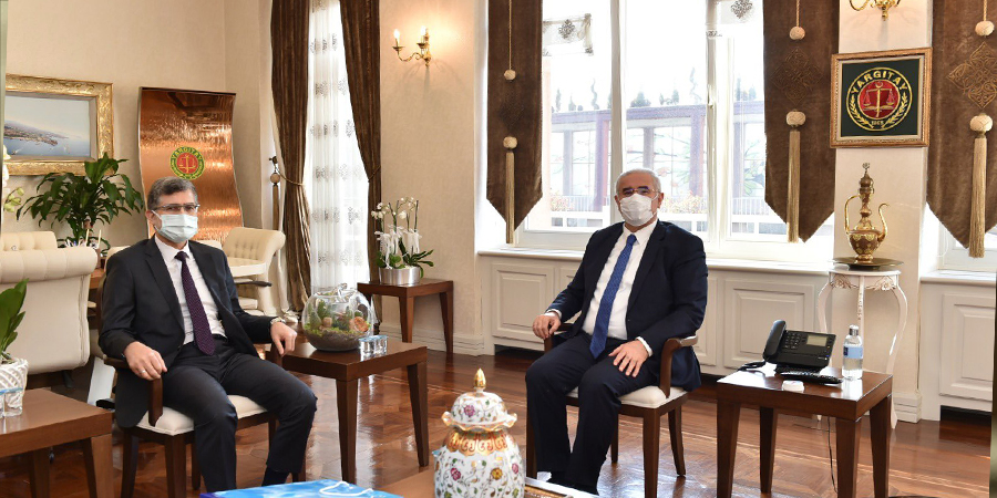 Kurum Başkanımız Süleyman Arslan, Yargıtay Başkanı Mehmet Akarca'yı Ziyaret Etti