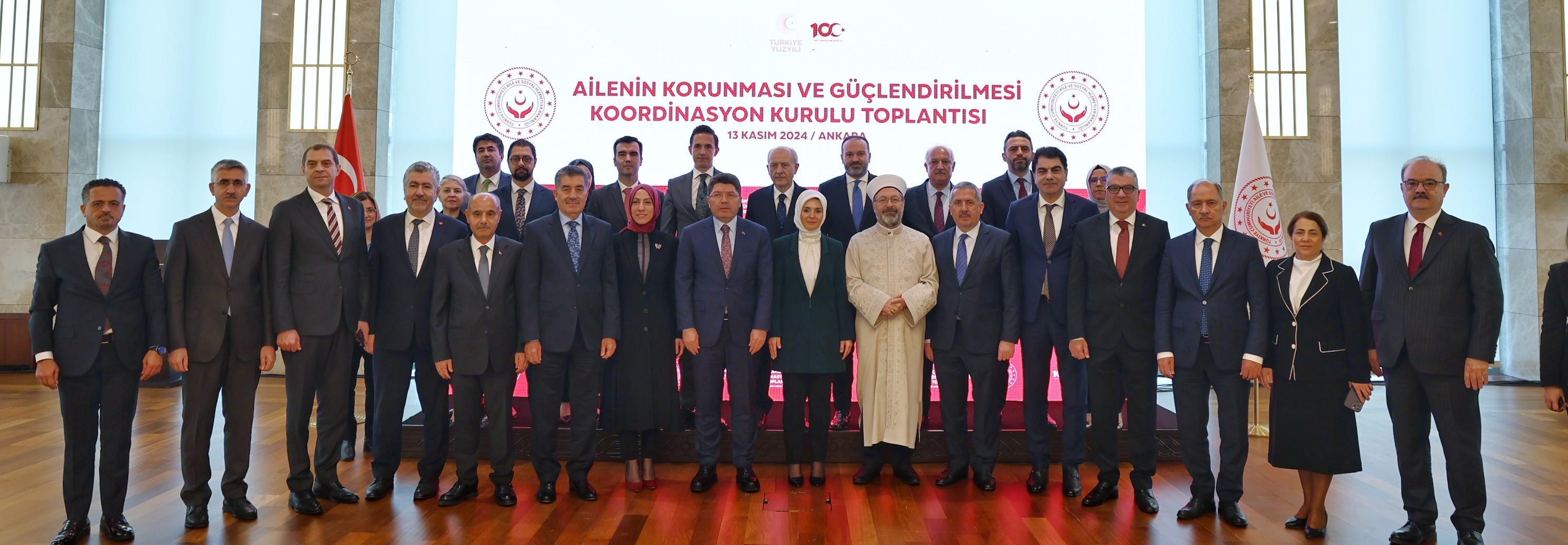 Ailenin Korunması ve Güçlendirilmesi Koordinasyon Kurulu Toplantısına  Katılım Sağlandı