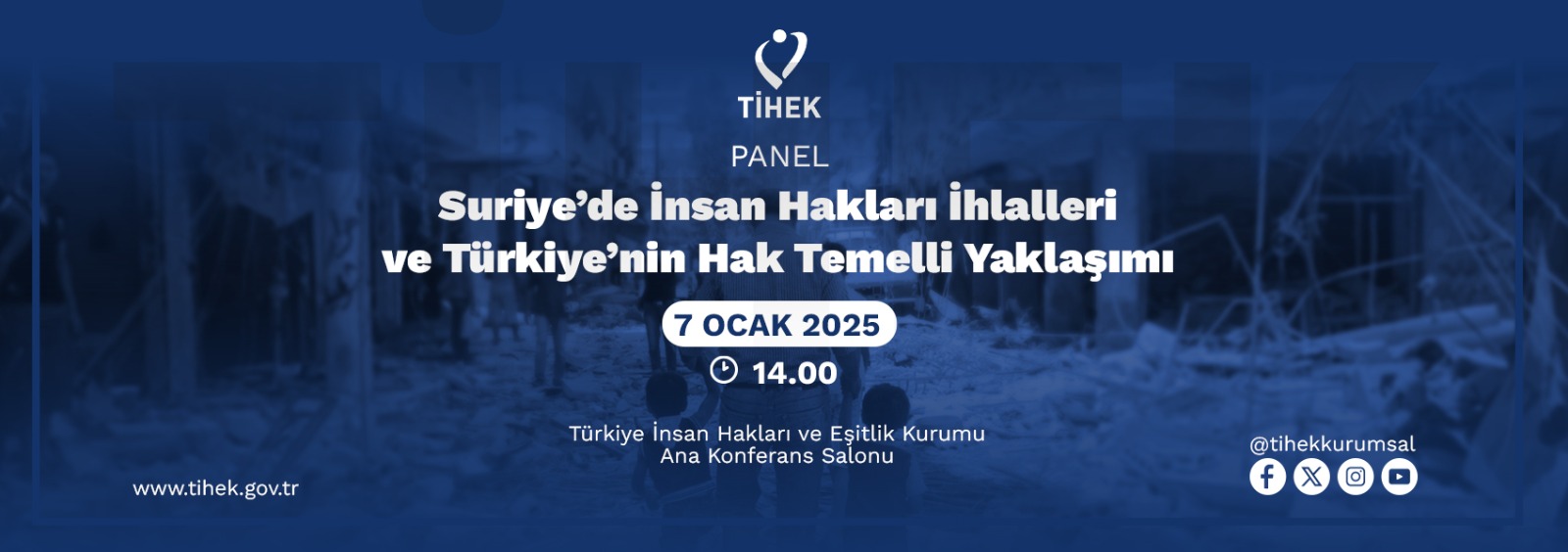 Suriye’de İnsan Hakları İhlalleri ve Türkiye’nin Hak Temelli Yaklaşımı Paneli Düzenleniyor