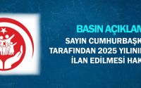 Sayın Cumhurbaşkanımız Tarafından 2025 Yılının “Aile Yılı” İlan Edilmesi Hakkında Basın Açıklaması