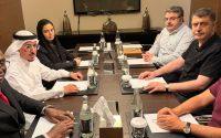 TİHEK Başkanı Vasip Şahin BDİHK İcra Direktörü Dr. Hadi bin Ali Al-Yami ile Görüşme Gerçekleştirdi