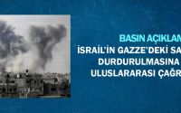İsrail’in Gazze’deki Saldırılarının Durdurulmasına Yönelik Uluslararası Çağrıya İlişkin Basın Açıklaması