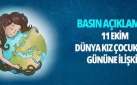 Dünya Kız Çocukları Günü Basın Açıklaması