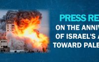 Press Release on the Anniversary of Israel's Attacks Toward Palestinians