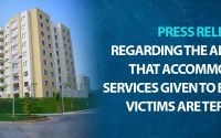 Press Release Regarding The Allegations That Accommodation Services Given To Earthquake Victims Are Terminated
