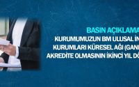 Kurumumuzun BM Ulusal İnsan Hakları Kurumları Küresel Ağı (GANHRI) Nezdinde Akredite Olmasının İkinci Yıl Dönümüne İlişkin Basın Açıklaması