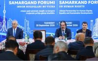 TİHEK Başkanı Vasip ŞAHİN 5. Semerkant İnsan Hakları Forumu Kapanış Oturumuna Katıldı