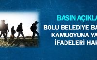 Bolu Belediye Başkanının Kamuoyuna Yansıyan İfadeleri Hakkında Basın Açıklaması