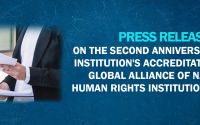 Press Release on the Second Anniversary of Our Institution's Accreditation to the Global Alliance of National Human Rights Institutions (GANHRI)