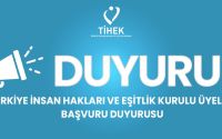 Türkiye İnsan Hakları ve Eşitlik Kurulu Üyeliği Başvuru Duyurusu
