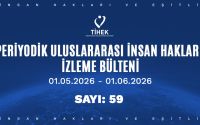 Periyodik Uluslararası İnsan Hakları İzleme Bülteni (01.05.2026 – 01.06.2026)
