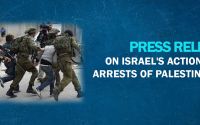 Press Release on Israel's Actions of Mass Arrests of Palestinian Civilians