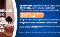 İnsan Hakları ve Eşitlik Hukuku Seminerleri Sertifika Programı