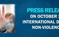 Press Release on October 2nd International Day of Non-Violence