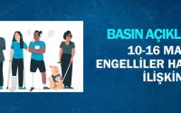 Engelliler Haftası (10-16 Mayıs) Basın Açıklaması