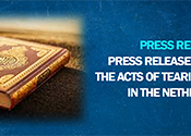Press Release Regarding the Acts of Tearing the Quran in the Netherlands