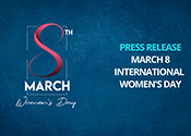 Press Release on 8 March International Women's Day